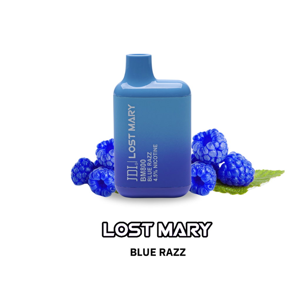 JDI LOST MARY BM-800PUFF-45MG-BLUE RAZZ ICE | Kuwait Vape Center